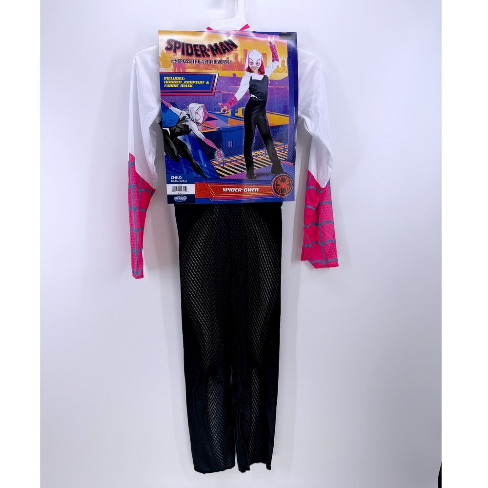 Spider-Gwen Spider-Man Across the Spider-Verse Costume Child Small 6/6x Jazwares